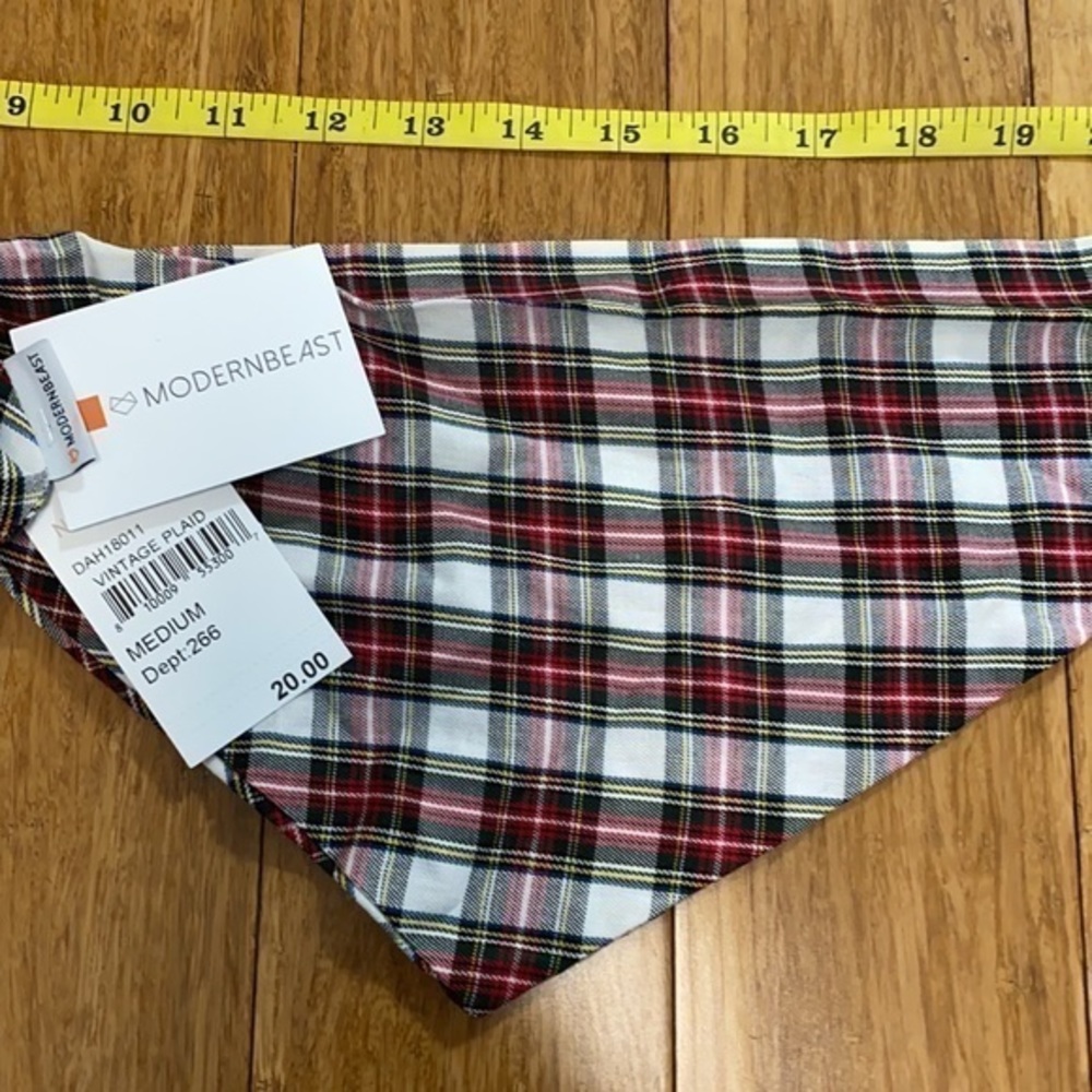 Modern Beast Plaid Dog Bandana M Nordstrom